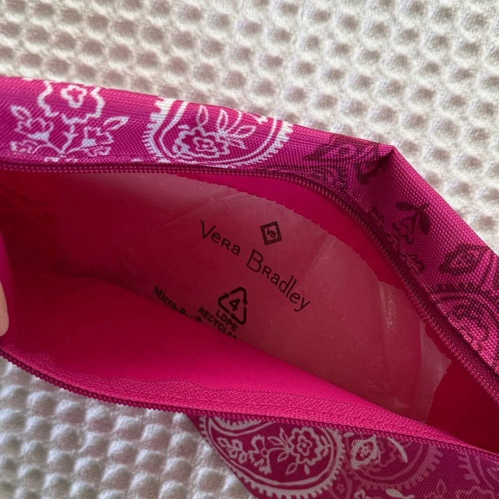 Vera Bradley Stamped Paisley Lighten Up Pencil Pouch NWT